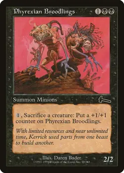 Phyrexian Broodlings 1x FOIL MtG FOIL Urza's Legacy SP/NM - Image 1