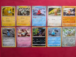 Yuka Morii Pokemon Cards, 10 Card Bundle Including 1 Reverse Holo - Image 1