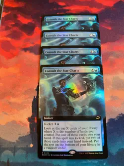 MTG Edge of Eternities Consult the Star Charts Extended Art Foil x 4 - Image 1