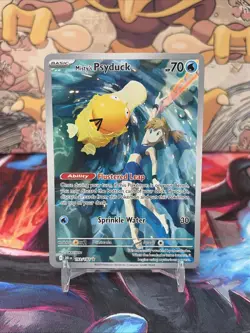 Pokemon TCG Misty's Psyduck Destined Rivals 193/182 Illustration Rare Card - NM - Image 1