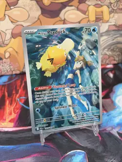Pokemon TCG Misty's Psyduck Destined Rivals 193/182 Illustration Rare Card - NM - Image 2