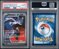 Pokemon Ascended Heroes PSA 10 Team Rocket's Mewtwo ex SIR Holo ENG NEW CERT - Image 3
