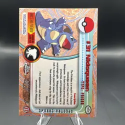 Nidoqueen #31 Topps Chrome Spectra Series 1 Pokemon TV Animation NM - Image 2