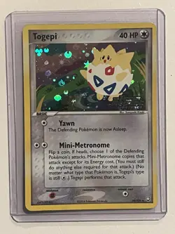Togepi 50/109 EX Team Rocket Returns 2004 Stamped Reverse Holo Pokemon Card MP - Image 1