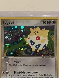 Togepi 50/109 EX Team Rocket Returns 2004 Stamped Reverse Holo Pokemon Card MP - Image 3