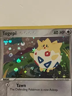 Togepi 50/109 EX Team Rocket Returns 2004 Stamped Reverse Holo Pokemon Card MP - Image 4