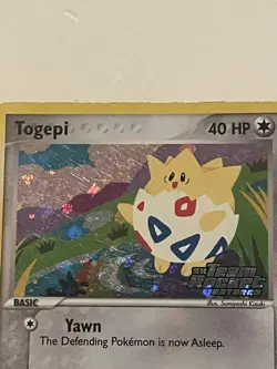 Togepi 50/109 EX Team Rocket Returns 2004 Stamped Reverse Holo Pokemon Card MP - Image 5