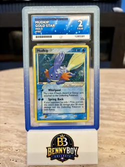 2004 POKEMON EX TEAM ROCKET RETURNS GOLD STAR #107 MUDKIP HOLO ACE 2 - Image 3