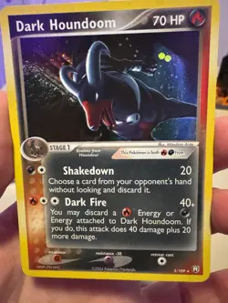 Pokemon TCG Dark Houndoom 5/109 Team Rocket Returns Holo Rare Eng 2004 - Image 1