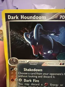 Pokemon TCG Dark Houndoom 5/109 Team Rocket Returns Holo Rare Eng 2004 - Image 2