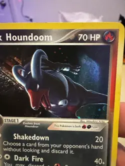 Pokemon TCG Dark Houndoom 5/109 Team Rocket Returns Holo Rare Eng 2004 - Image 3