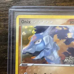 Onix 69/109 Team Rocket Returns Stamped Reverse Holo Pokemon Card 2004 LP/MP - Image 2