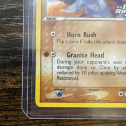 Onix 69/109 Team Rocket Returns Stamped Reverse Holo Pokemon Card 2004 LP/MP - Image 5