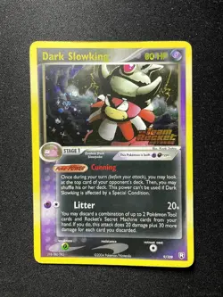 DARK SLOWKING 9/109 RARE TEAM ROCKET RETURNS POKEMON REVERSE HOLO MP - Image 1