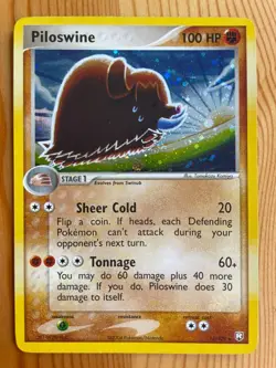 Piloswine 13/109 EX Team Rocket Returns Pokemon Card Holo Rare NM - Image 1