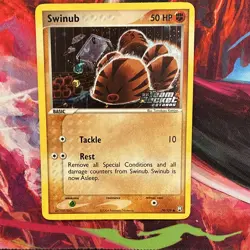 Nintendo Pokemon TCG Swinub 79/109 EX Team Rocket Returns Reverse Holo Stamped - Image 2