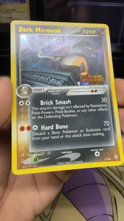 Pokemon TCG Dark Marowak Team Rocket Returns Reverse Holo Stamped 7/109 LP+ - Image 3
