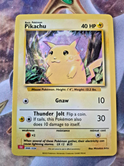 Pokemon Pikachu 008/034 Trading Card Game Classic Holo Near Mint Pack Fresh - Image 1