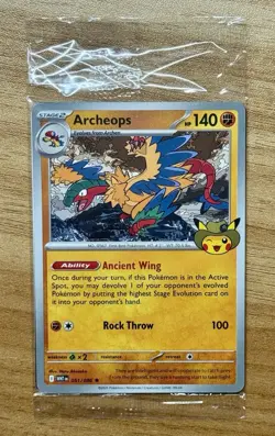 Exclusive Pokemon Chicago Field Museum Fossil Exhibit Archeops Promo Card Sealed - Image 1