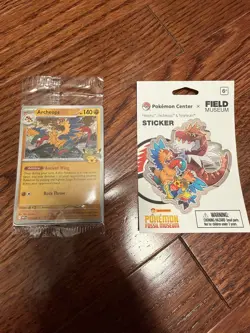 Pokemon Archeops Chicago Field Museum Promo Card Sealed with Exclusive Sticker - Image 1