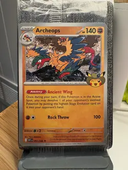 Pokemon Chicago Field Museum - Fossil Exhibit Archeops Promo Card SEALED - Image 3