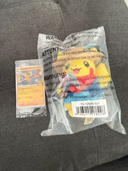 Archeops Pokemon Promo Card Field Museum with Excavator Pikachu Keychain SEALED - Image 1