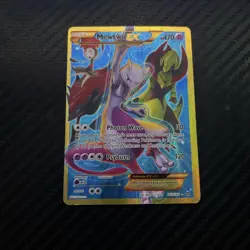 Pokemon Mewtwo EX TCG Full Art Holo Card Breakthrough Secret Rare 163/162 - Image 2