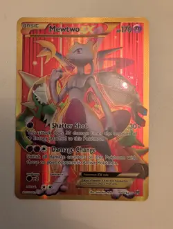 Mewtwo EX Full Art Secret Rare Holo 164/162 BREAKthrough Pokemon TCG Card - Image 2