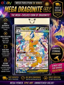 Mega Dragonite EX 290/217 Secret Rare Holo Full Art Pokemon TCG English Card - Image 1