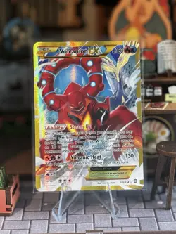 Volcanion EX 115/114 - Pokemon XY: Steam Siege - Full Art Secret Rare - NM - Image 1