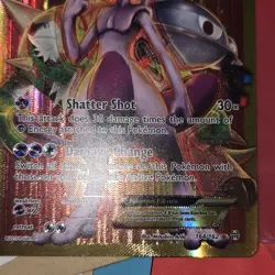 Pokemon Card Mewtwo EX Breakthrough 164/162 Secret Rare Full Art Holo TCG - Image 2