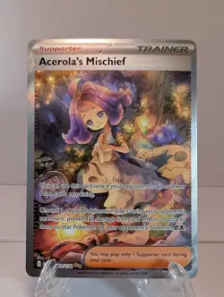 Pokemon TCG Acerola’s Mischief 183/132 Full Art SIR Mega Evolution - Image 1