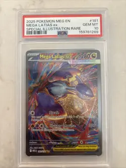 Pokemon 2025 Mega Latias ex 181/132 SIR Mega Evolution GEM MINT PSA 10 - Image 1