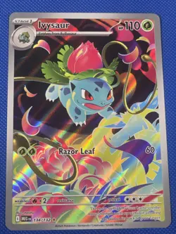 Ivysaur Mega evolution 134/132 IR Holo NM Pokemon TCG - Image 1