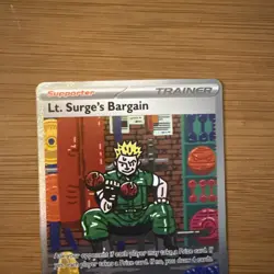 Pokemon TCG Lt. Surges Bargain SIR Trainer 185/132 Mega Evolutions Near Mint - Image 4