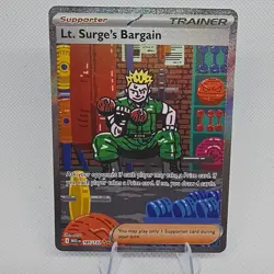 Lt. Surge's Bargain SIR 185/132 | Mega Evolution | Secret Rare | Pokemon TCG - Image 1