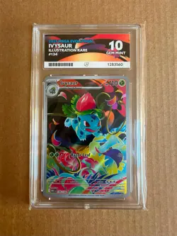 Pokemon TCG Ivysaur IR 134/132 Mega Evolution ACE 10 perfect sub grades - Image 1