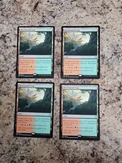 MTG - 4x Rootbound Crag Ixalan Playset Unplayed NM x4 - Image 1