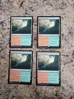 MTG - 4x Rootbound Crag Ixalan Playset Unplayed NM x4 - Image 2