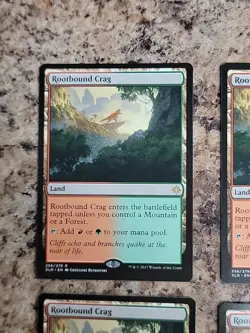 MTG - 4x Rootbound Crag Ixalan Playset Unplayed NM x4 - Image 3