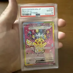 Pokemon Pikachu EX 234/193 PSA 10 Special Art Rare M2a Mega Dream Japanese Holo - Image 1
