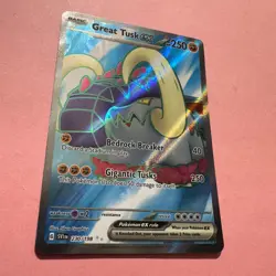 Great Tusk ex 230/198 NM Ultra Rare Full Art SVI Base Pokemon Card English - Image 3