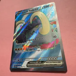 Great Tusk ex 230/198 NM Ultra Rare Full Art SVI Base Pokemon Card English - Image 5