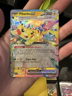 Pokemon Pikachu TCG Sv08: Surging Sparks EX Holo Card 057/191 - Image 1