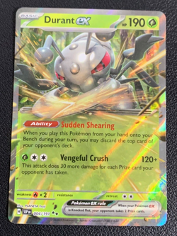 Durant ex 004/191 Surging Sparks Double Rare Holo Pokemon TCG Card NM - Image 1