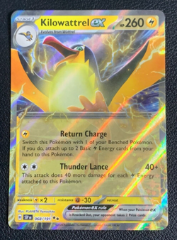 Kilowattrel ex 068/191 Surging Sparks Double Rare Holo Pokemon TCG Card NM - Image 1