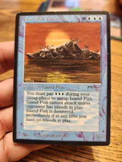 MTG Island Fish Jasconius Arabian Nights Magic the Gathering - HP - Image 1