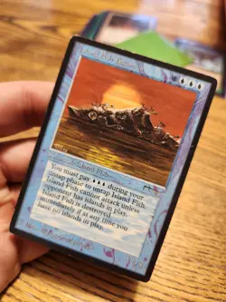 MTG Island Fish Jasconius Arabian Nights Magic the Gathering - HP - Image 3