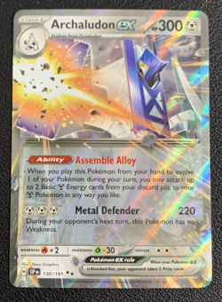 Archaludon ex 130/191 Surging Sparks Double Rare Holo Pokemon TCG Card NM - Image 1