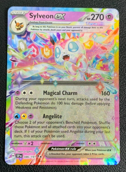 Sylveon ex 086/191 Surging Sparks Double Rare Pokemon TCG Card NM - Image 1